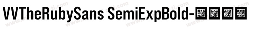 VVTheRubySans SemiExpBold字体转换